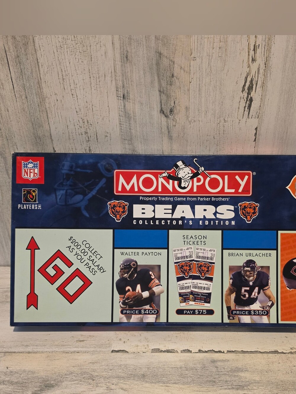 Chicago Bears Monopoly Collector’s Edition NFL Board Game Complete New Open Box